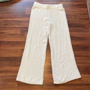 White Fluffy Pants